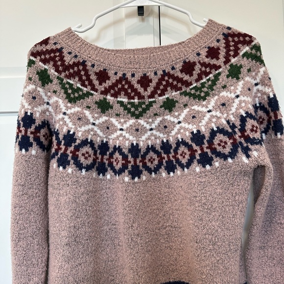 Blush & Bloom Cozy Multicolor Patterned Women's Sweater,small - Picture 2 of 8